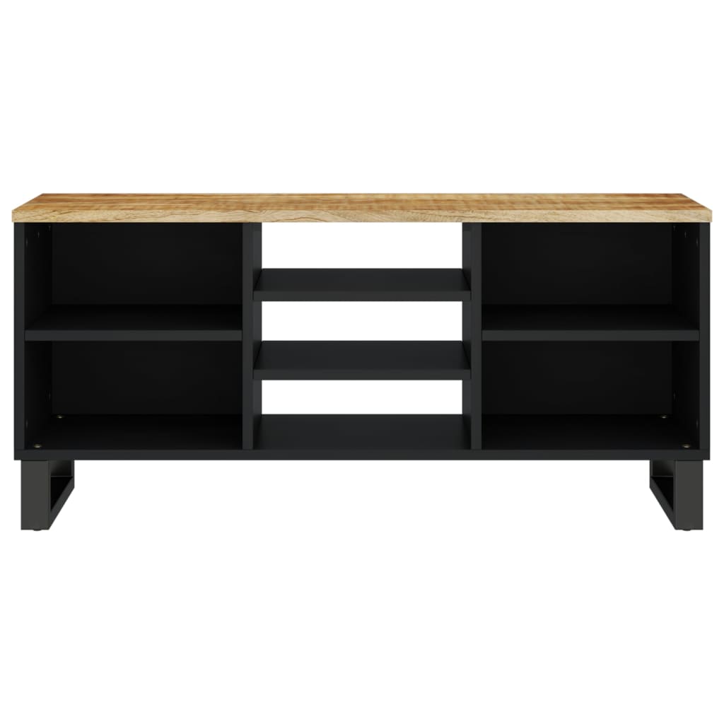 tömör mangó- és szerelt fa TV-szekrény 100 x 33 x 46 cm