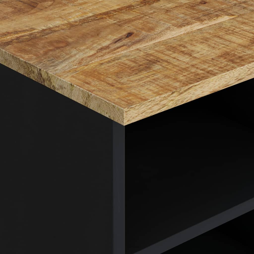 tömör mangófa és szerelt fa TV-szekrény 100 x 33 x 46 cm