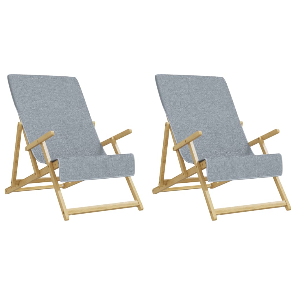 2 db szürke 400 GSM szövet strandtörölköző 60 x 135 cm