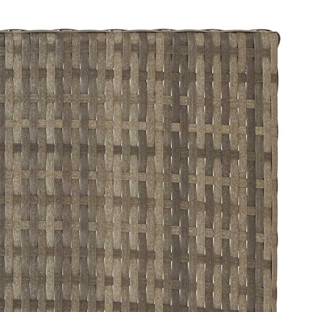 szürke összecsukható polyrattan asztal 45x35x32 cm