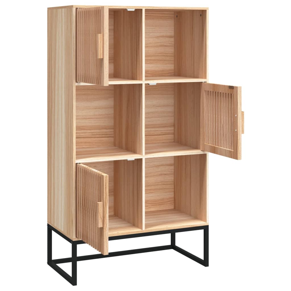 szerelt fa magasszekrény 70x35x125 cm