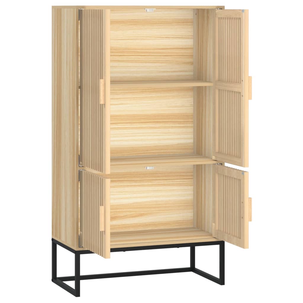 szerelt fa magasszekrény 70x35x125 cm