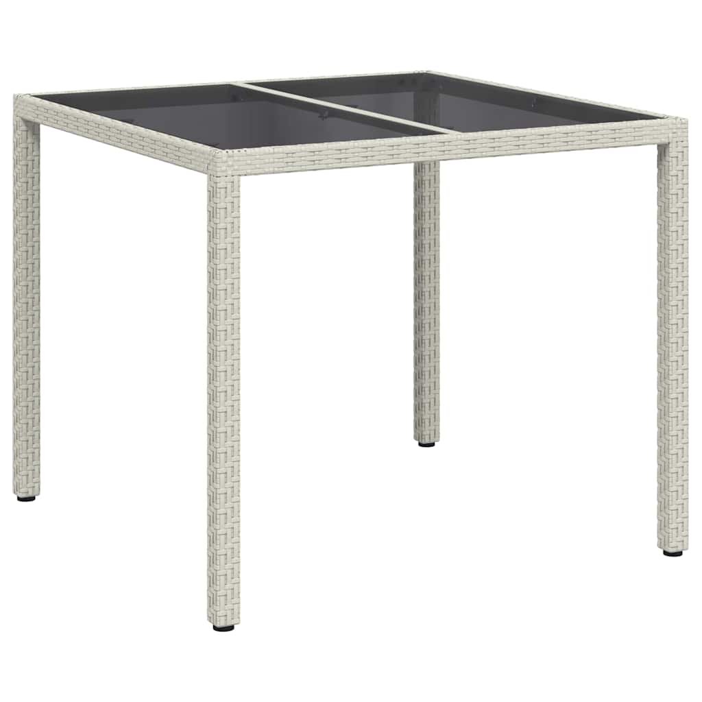 Kerti Asztal Fehér 90 x 90 x 75 cm polirattan