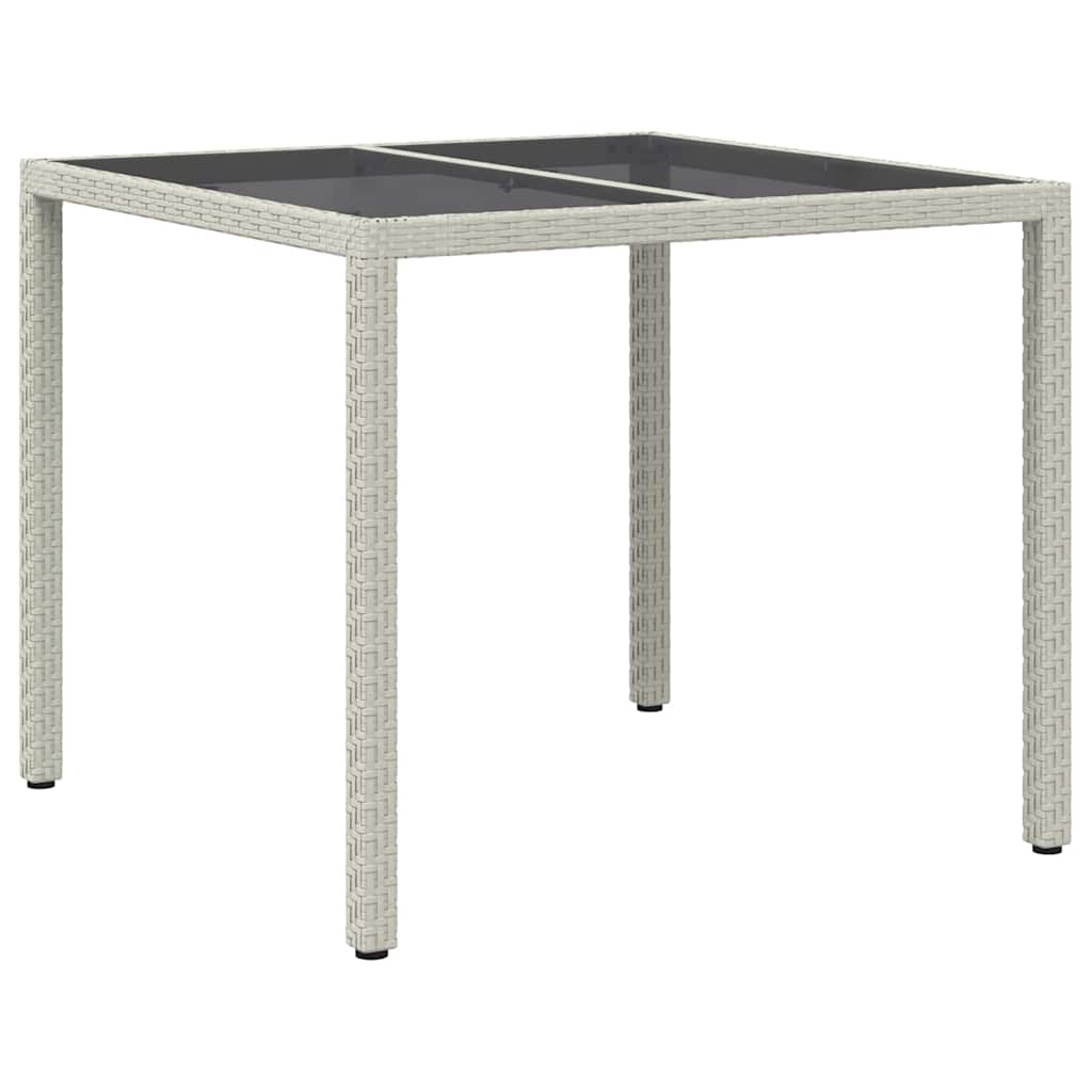 Kerti Asztal Fehér 90 x 90 x 75 cm polirattan