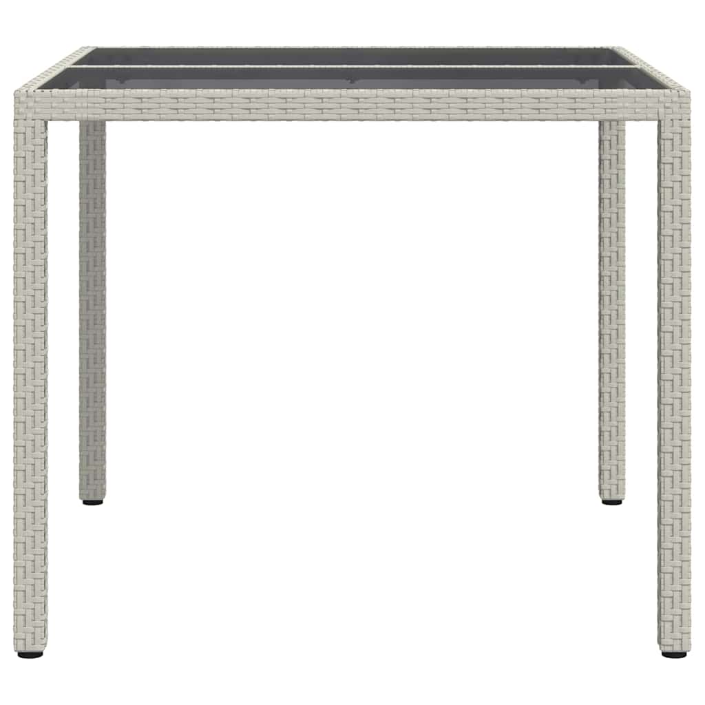 Kerti Asztal Fehér 90 x 90 x 75 cm polirattan
