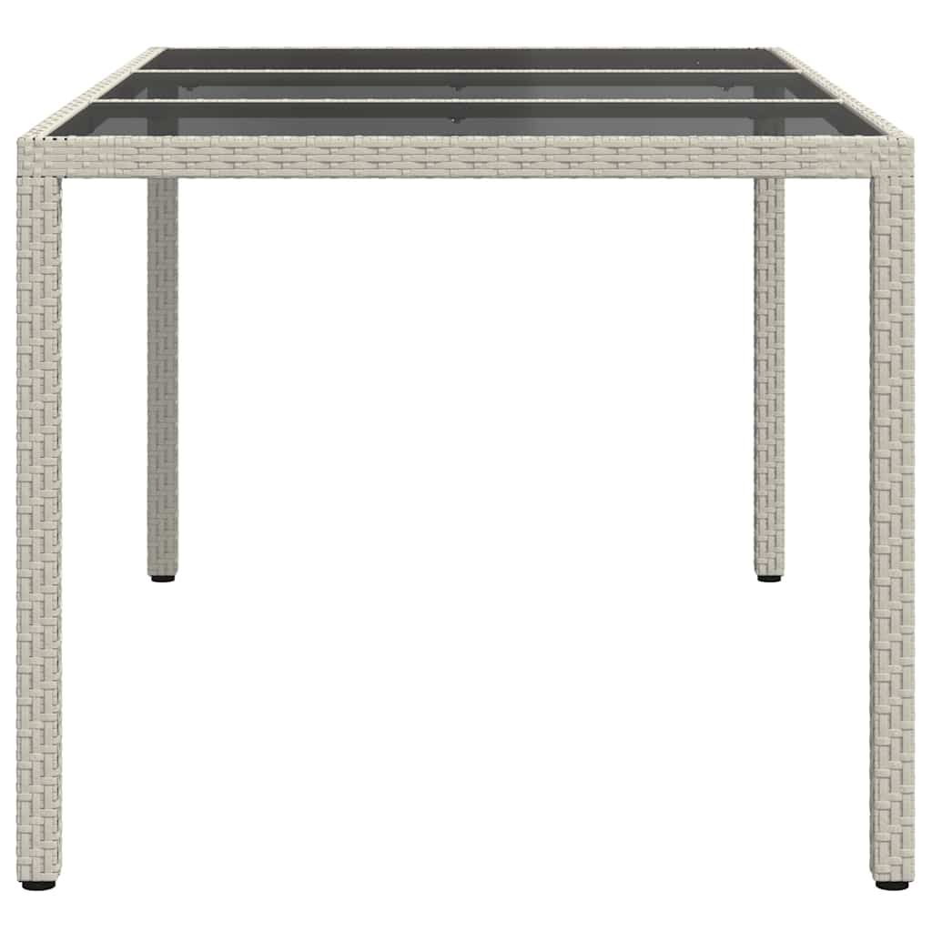 Kerti Étkezőasztal Fehér 150 x 90 x 75 cm polirattan