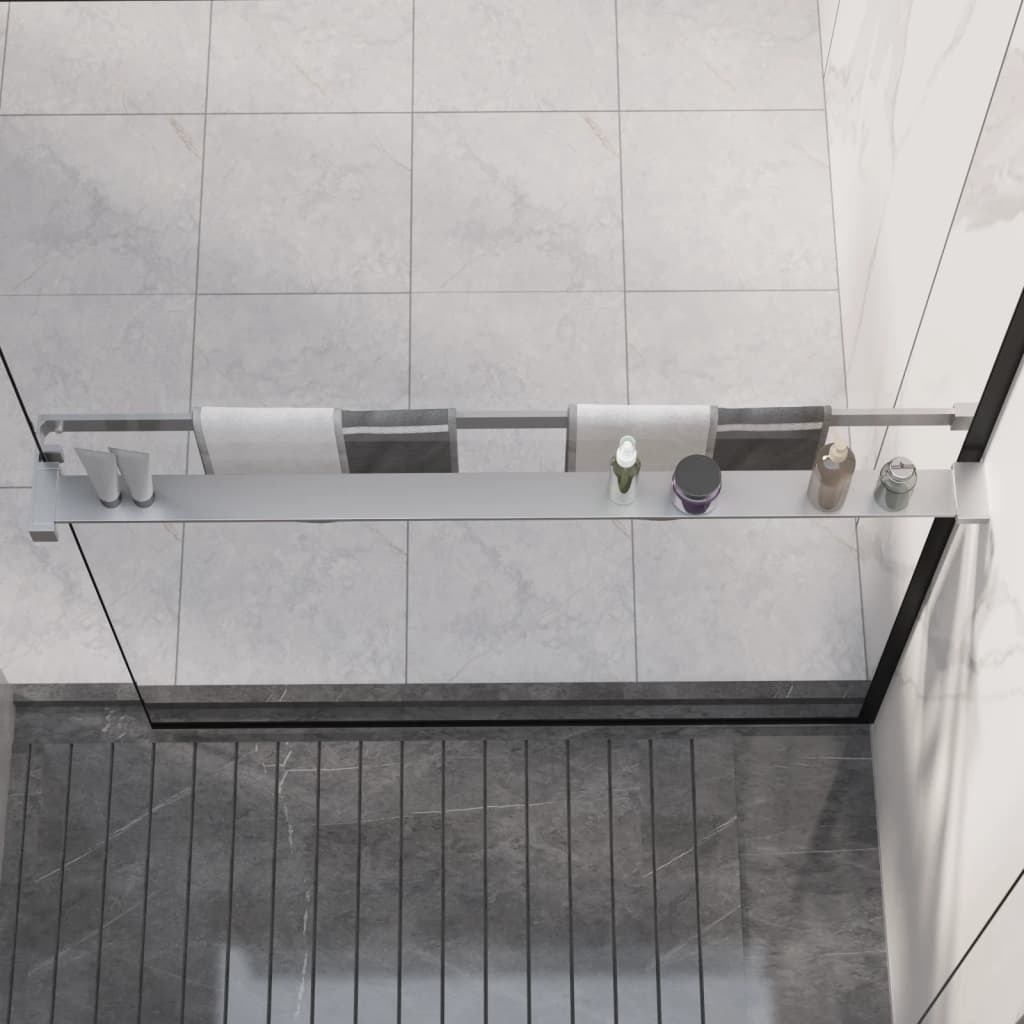 króm alumínium zuhanypolc walk-in zuhanyfalhoz 100 cm
