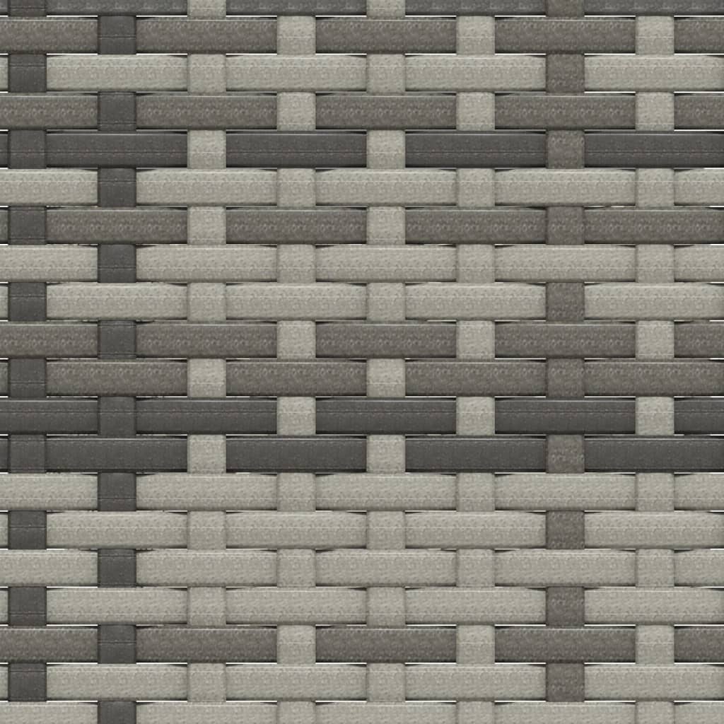 3 részes szürke polyrattan kerti ülőgarnitúra párnákkal