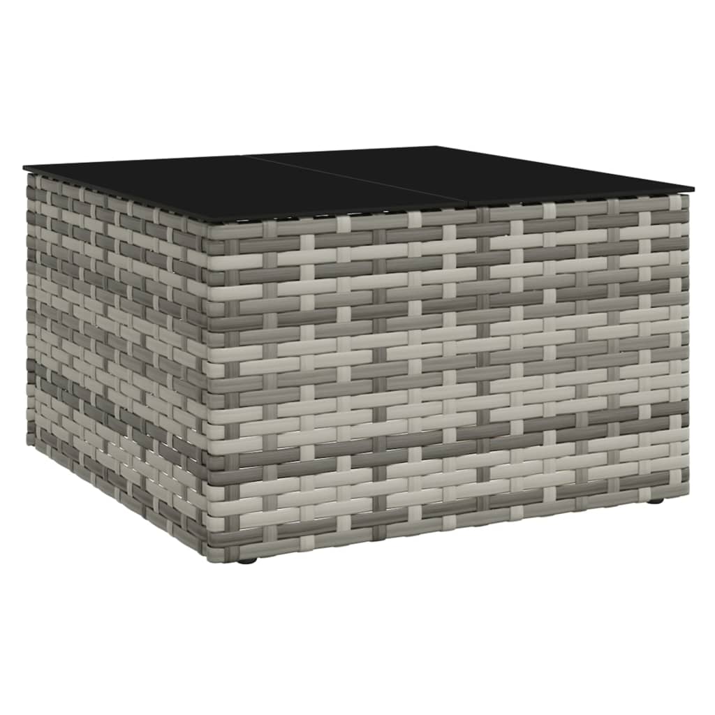 2 részes szürke polyrattan kerti ülőgarnitúra párnákkal