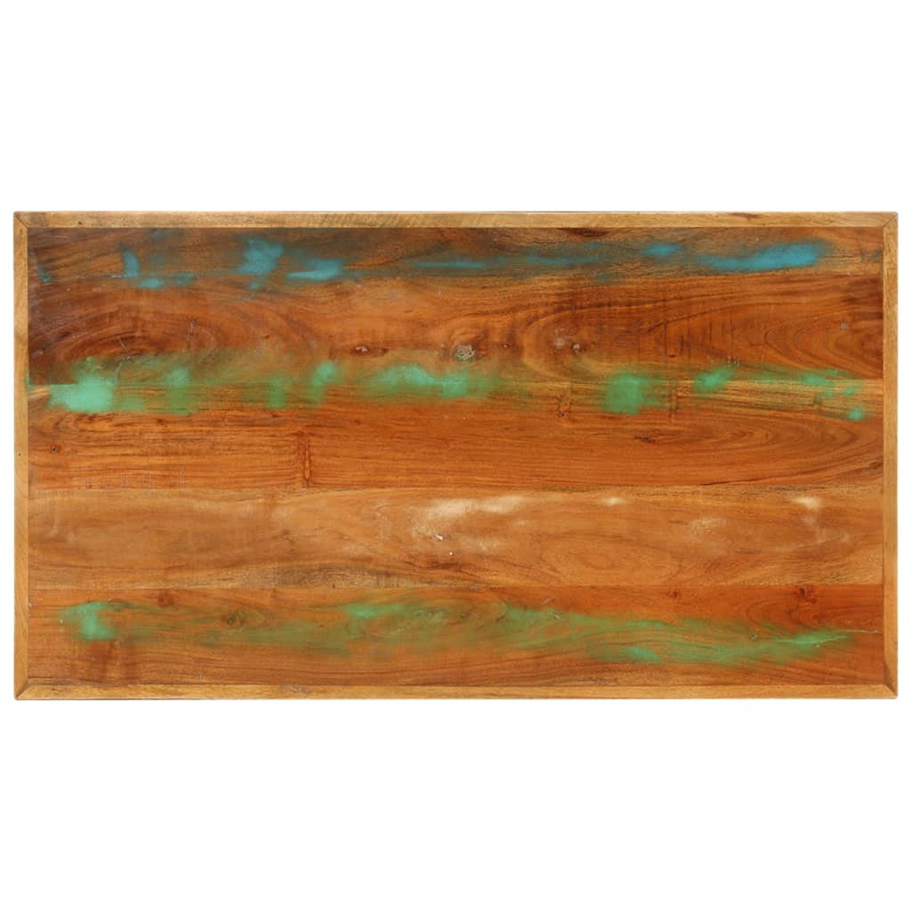 tömör újrahasznosított fa dohányzóasztal 100 x 55 x 45 cm