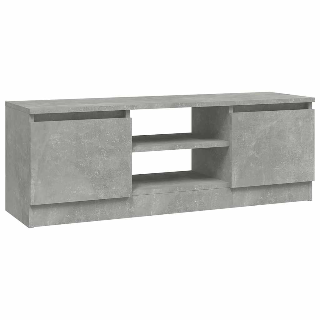betonszürke TV-szekrény ajtóval 102 x 30 x 36 cm