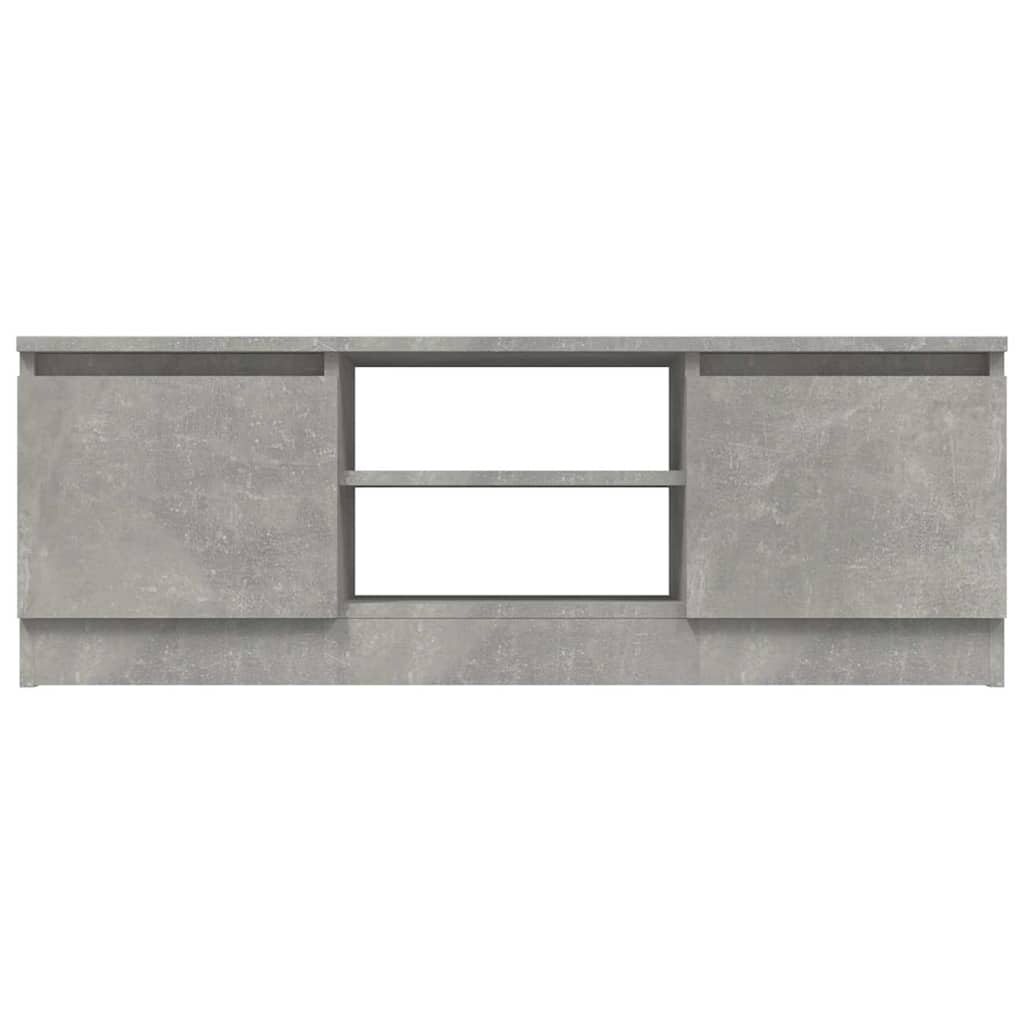 betonszürke TV-szekrény ajtóval 102 x 30 x 36 cm