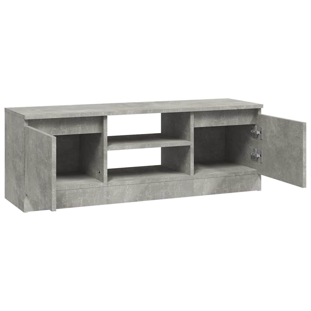 betonszürke TV-szekrény ajtóval 102 x 30 x 36 cm