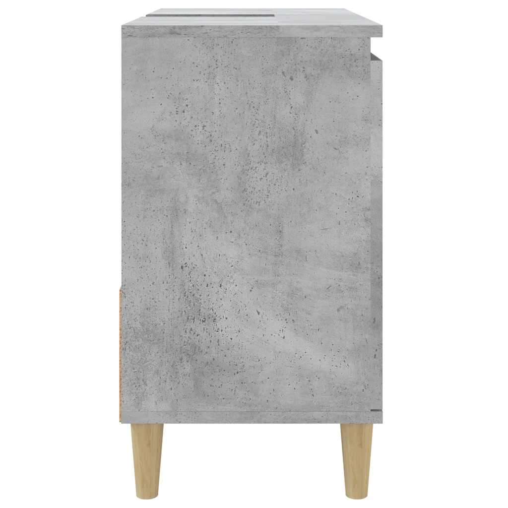 betonszürke szerelt fa fürdőszobaszekrény 65 x 33 x 60 cm