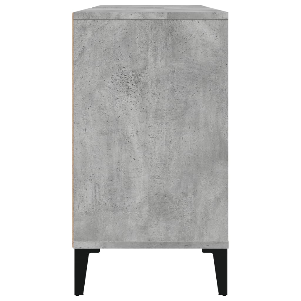 betonszürke szerelt fa mosdószekrény 80 x 33 x 60 cm