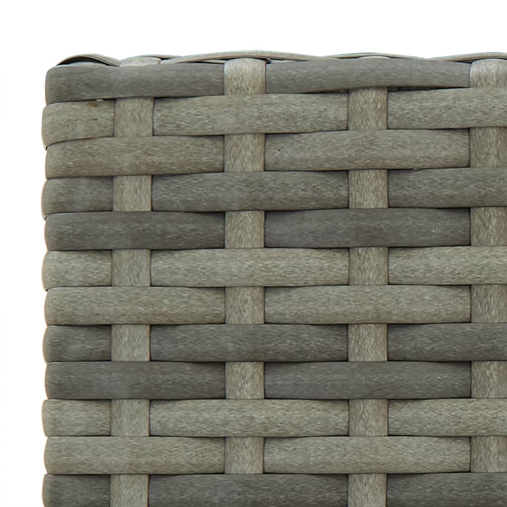 2 db szürke polyrattan bárszék