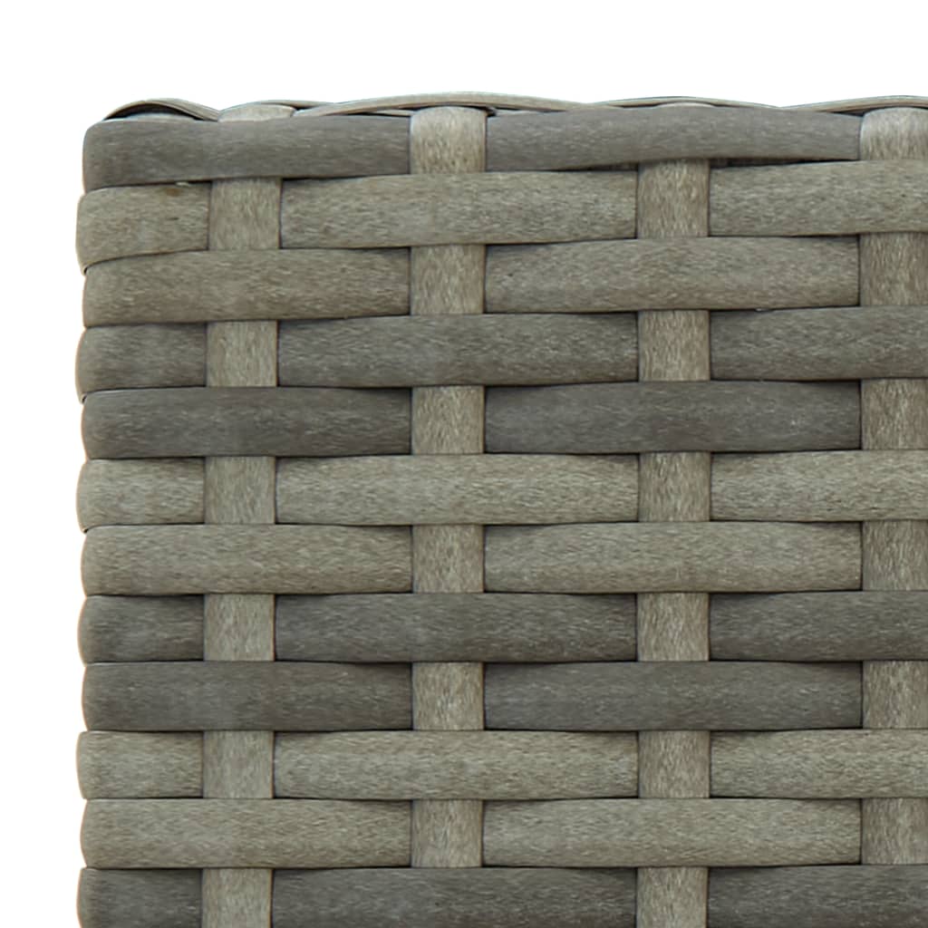 4 db szürke polyrattan bárszék