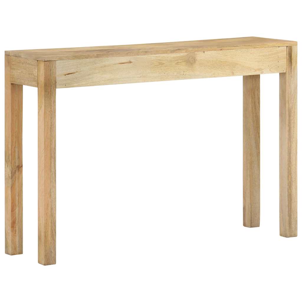 tömör fehérített mangófa konzolasztal 110 x 30 x 75 cm