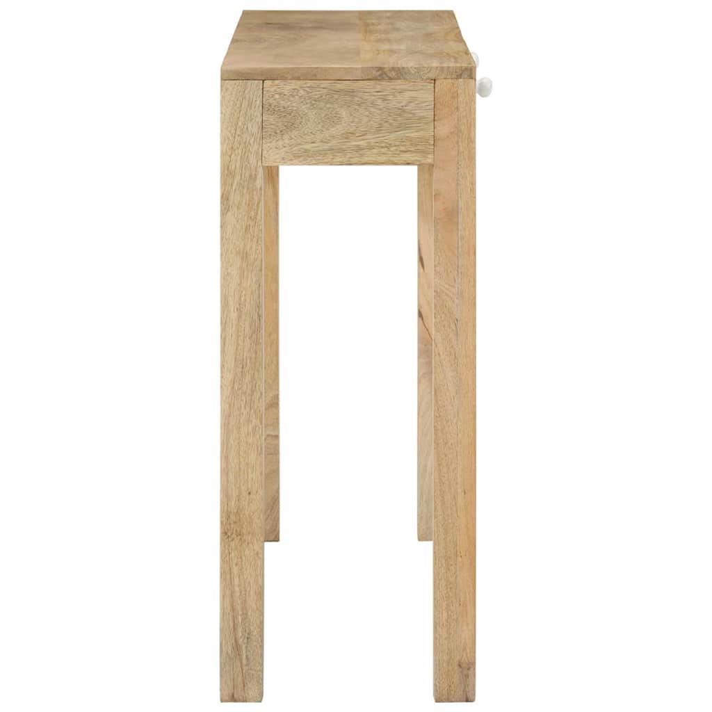 tömör fehérített mangófa konzolasztal 110 x 30 x 75 cm