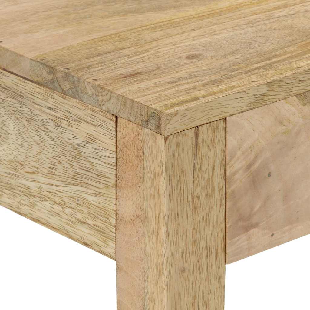 tömör fehérített mangófa konzolasztal 110 x 30 x 75 cm