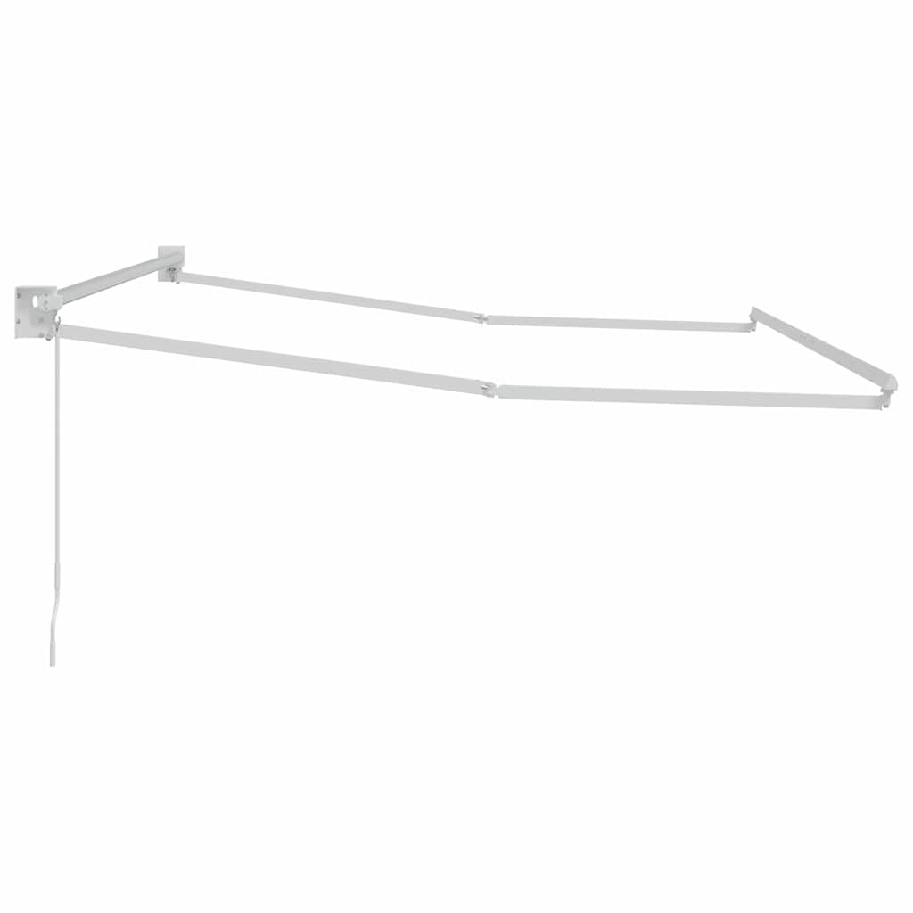 Behúzható napernyő váz Fehér 350 x 250 cm Alumínium