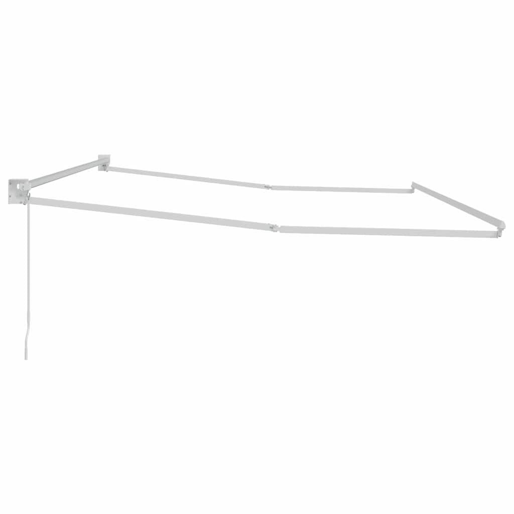 Behúzható napernyő váz Fehér 400 × 300 cm Alumínium
