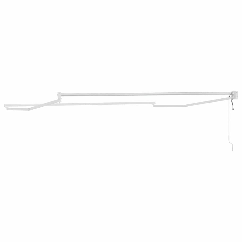 Behúzható napernyő váz Fehér 350 x 250 cm Alumínium