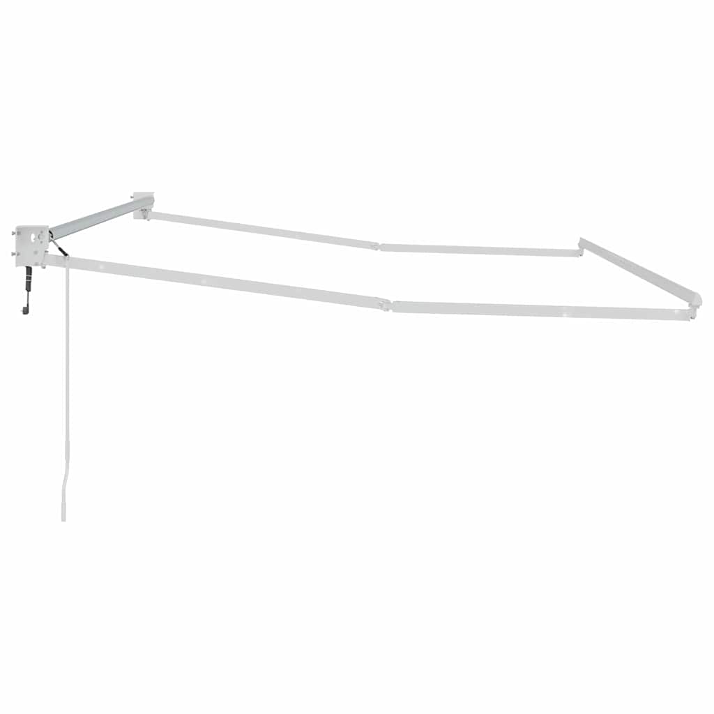 Behúzható napernyő váz Fehér 350 x 250 cm Alumínium