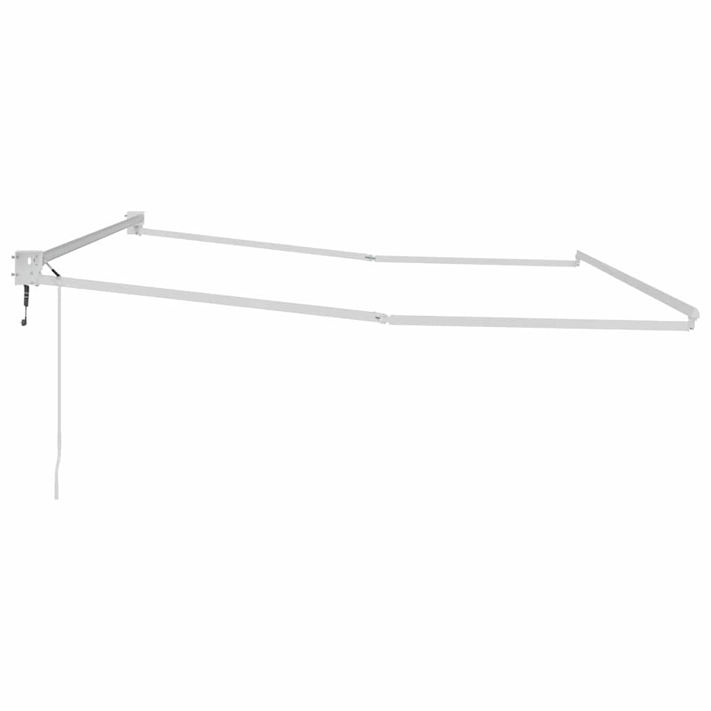 Behúzható napernyő váz Fehér 400 × 300 cm Alumínium