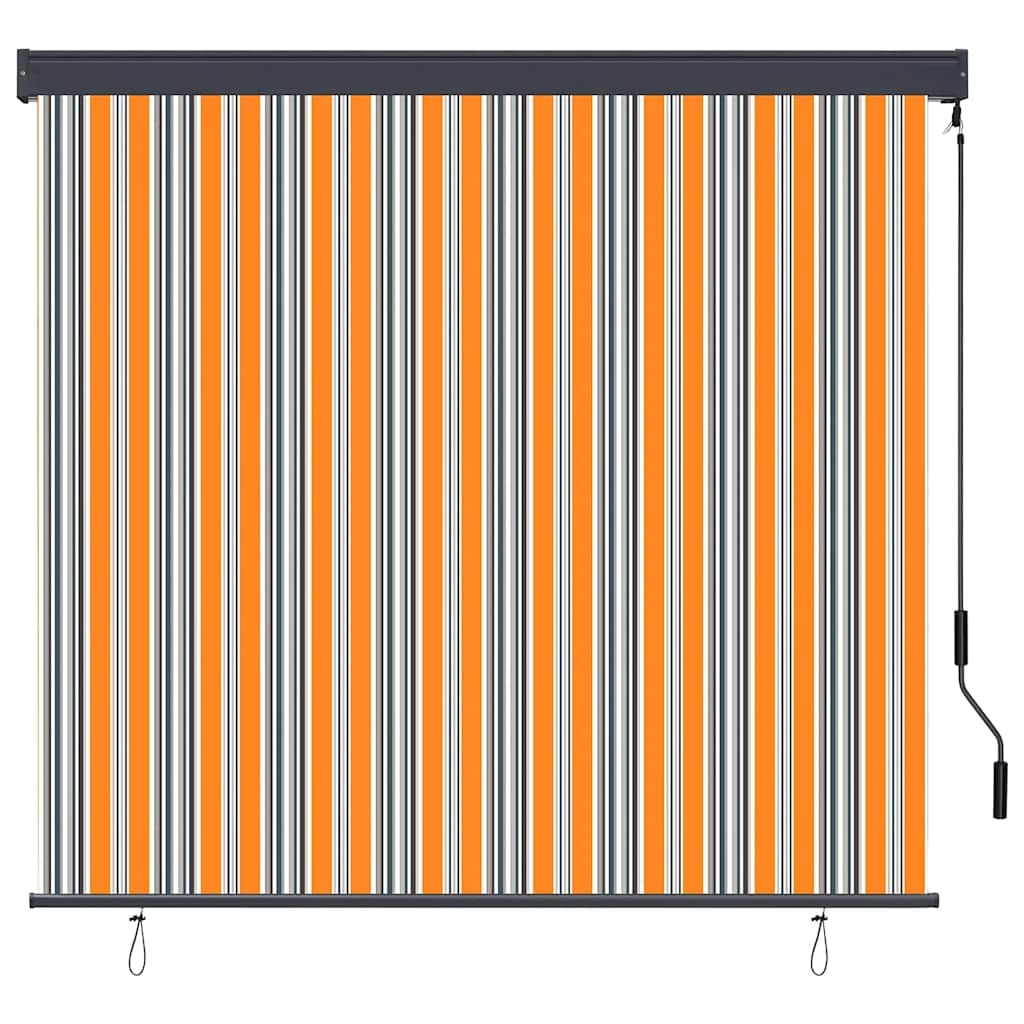 Roletta Sárga és Kék 180 x 250 cm Szövet és Alumínium