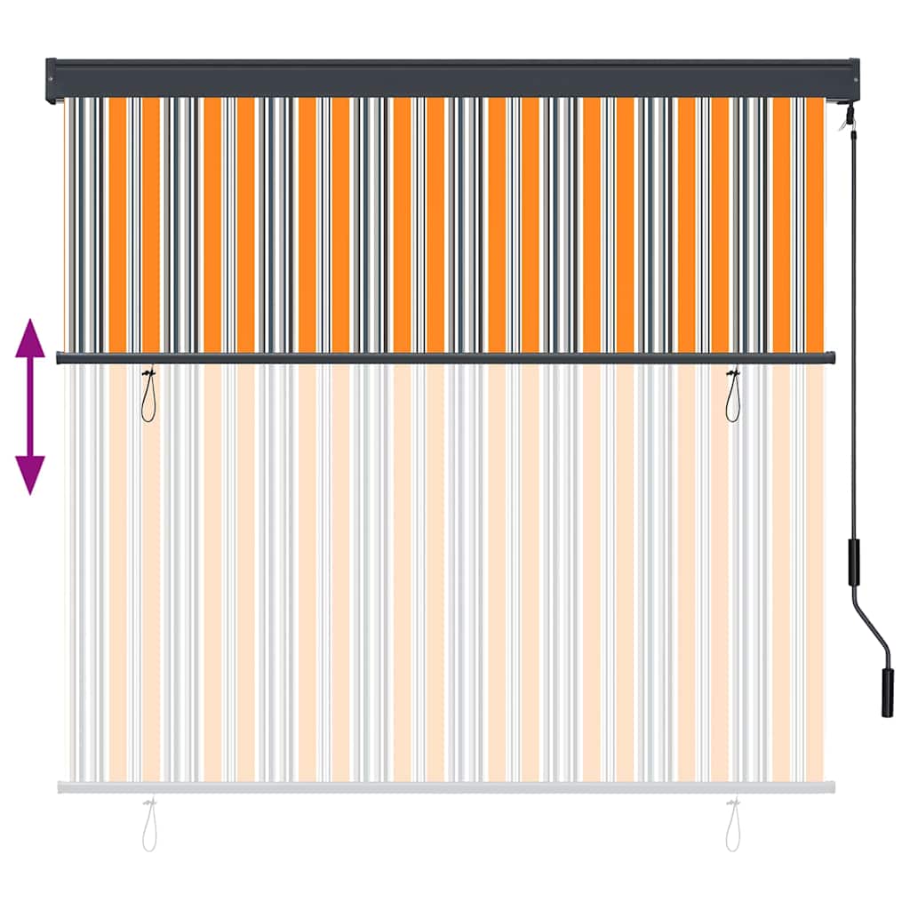 Roletta Sárga és Kék 180 x 250 cm Szövet és Alumínium