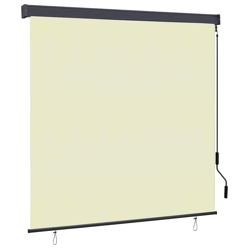 Roletta Krémszínű 180 x 250 cm Szövet és Alumínium