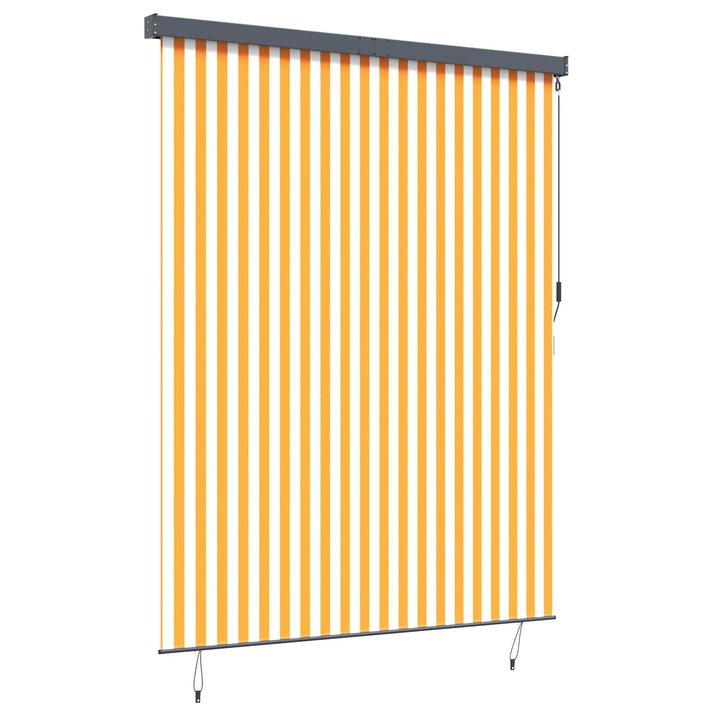 Roletta Fehér és Narancssárga 200 x 250 cm Szövet és Alumínium