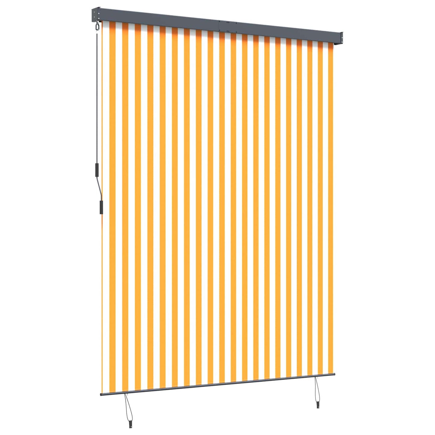 Roletta Fehér és Narancssárga 200 x 250 cm Szövet és Alumínium
