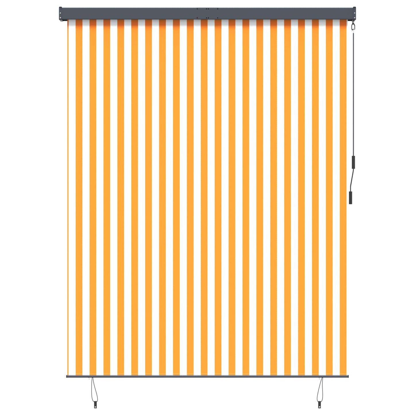 Roletta Fehér és Narancssárga 200 x 250 cm Szövet és Alumínium