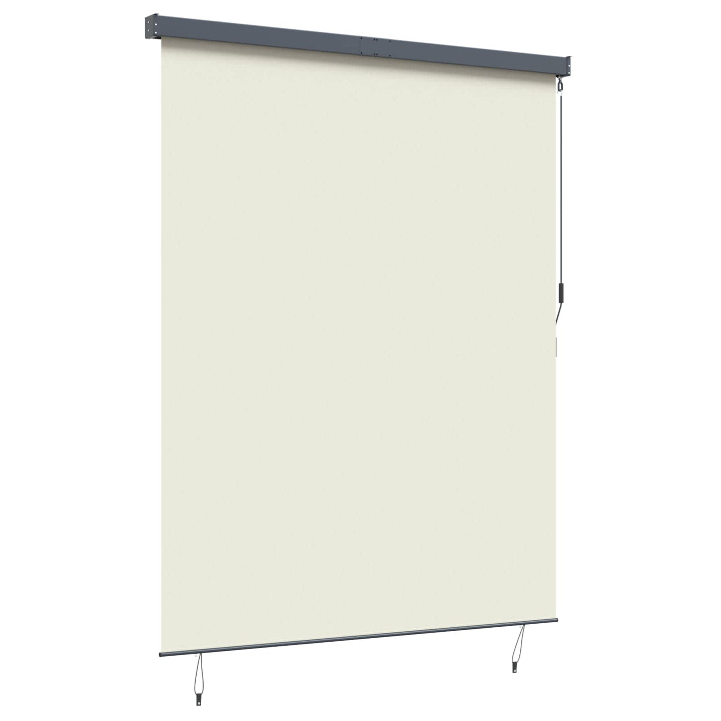 Roletta Krémszínű 200 x 250 cm Szövet és Alumínium