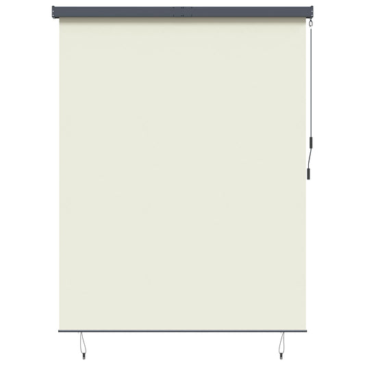 Roletta Krémszínű 200 x 250 cm Szövet és Alumínium