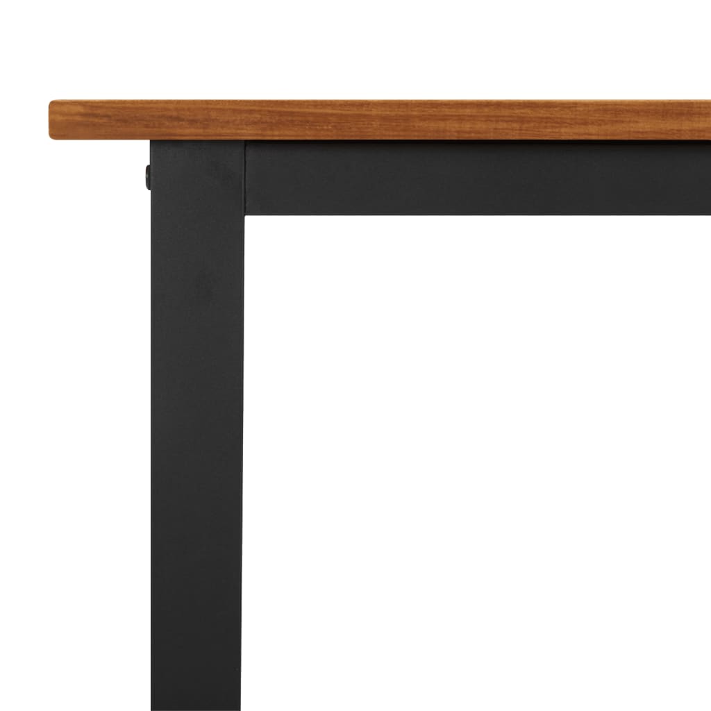 tömör akácfa kerti asztal U-alakú lábakkal 160 x 80 x 75 cm