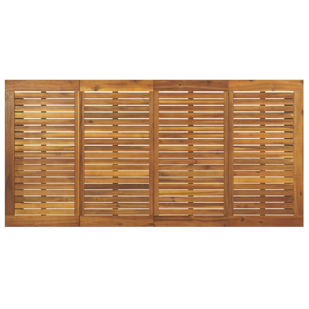 tömör akácfa kerti asztal U-alakú lábakkal 180 x 90 x 75 cm