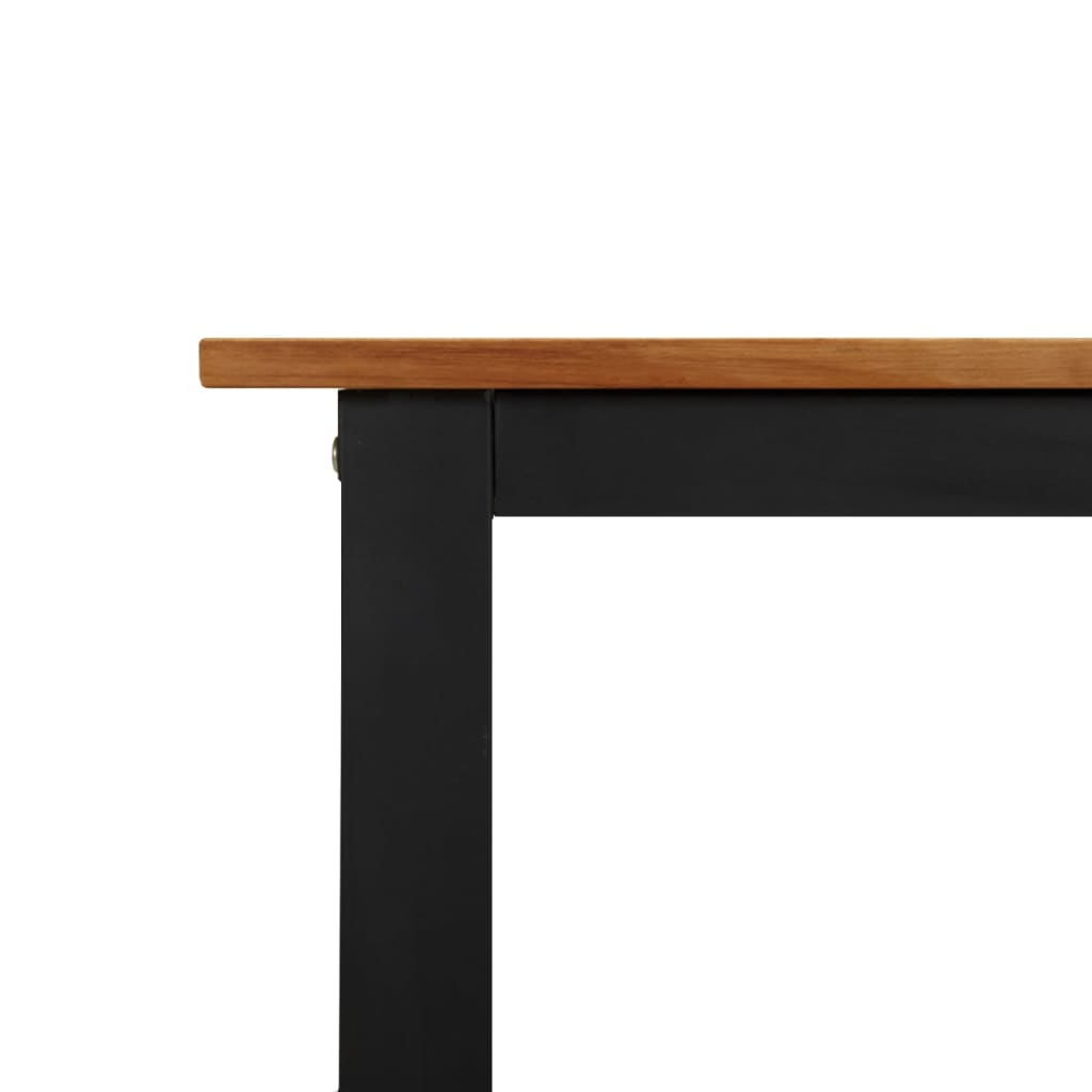 tömör akácfa kerti asztal U-alakú lábakkal 180 x 90 x 75 cm