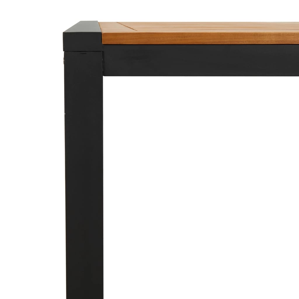 tömör akácfa kerti asztal U-alakú lábakkal 180 x 90 x 75 cm