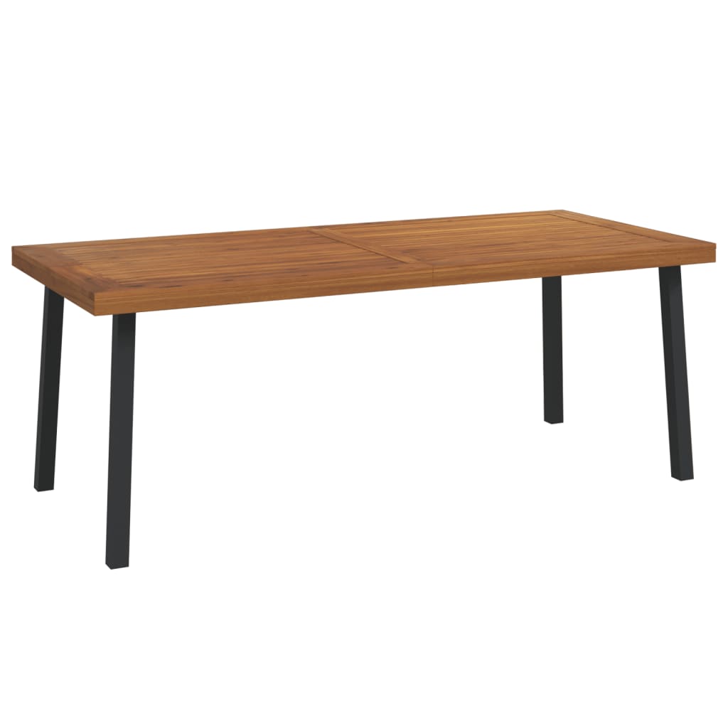 tömör akácfa kerti asztal 200 x 100 x 75 cm