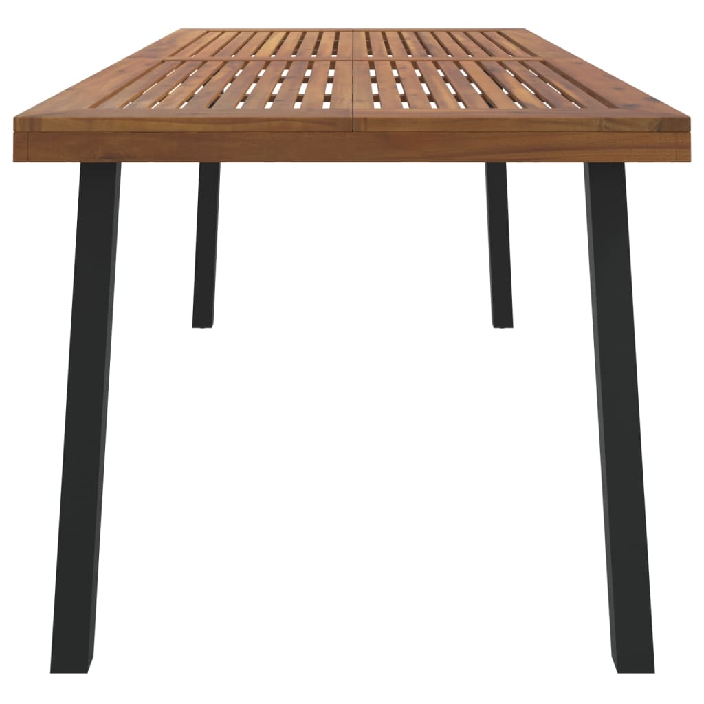 tömör akácfa kerti asztal 200 x 100 x 75 cm