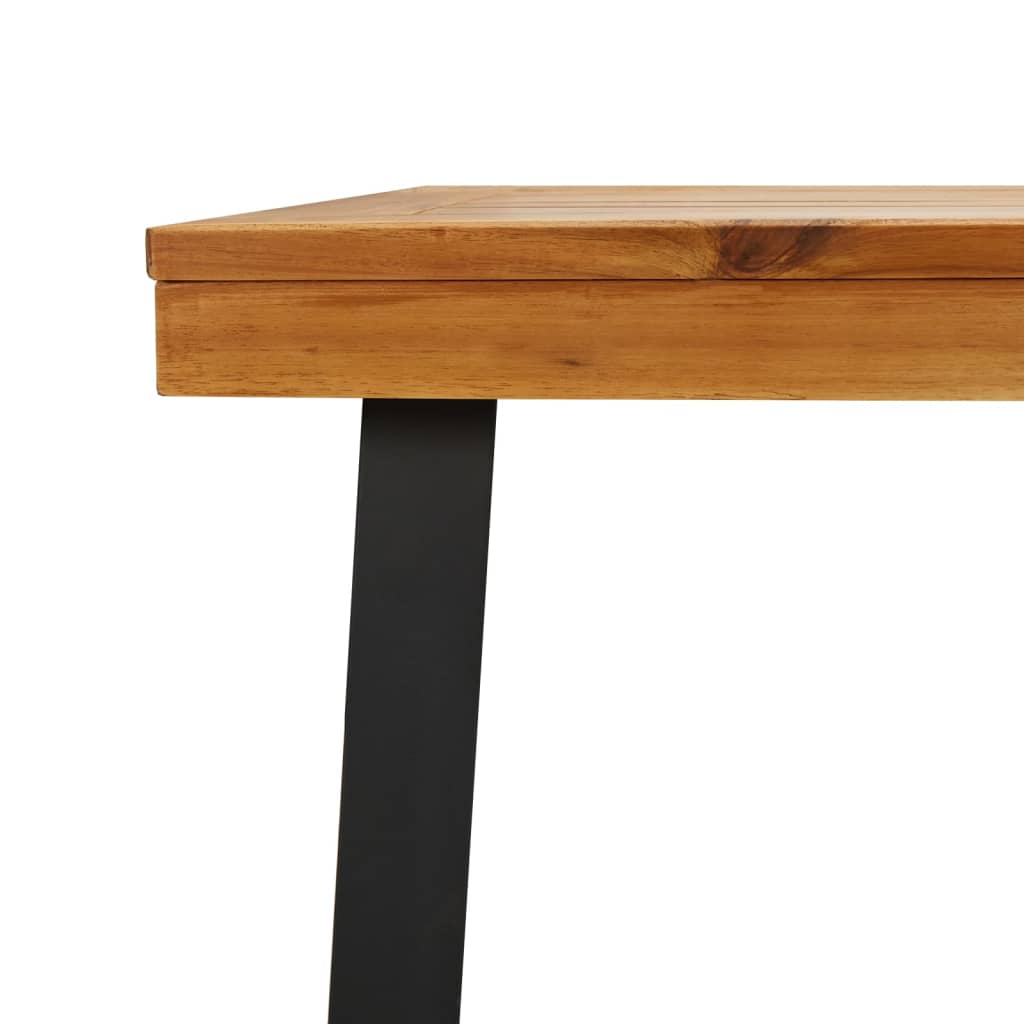 tömör akácfa kerti asztal 200 x 100 x 75 cm