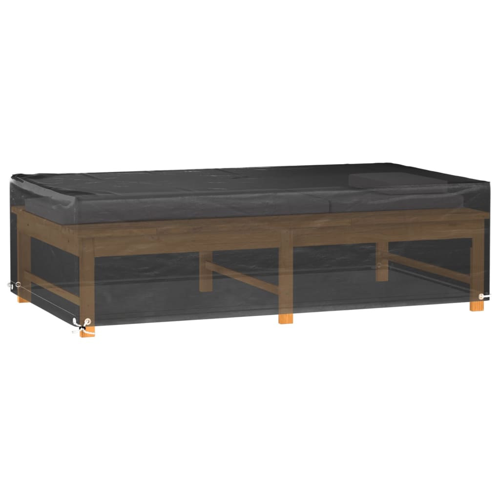 téglalap alakú kerti bútor huzat 8 fűzőlyukkal 125 x 70 x 35 cm