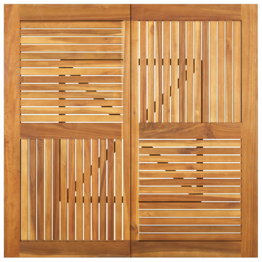 tömör akácfa kerti asztal 110 x 110 x 75 cm