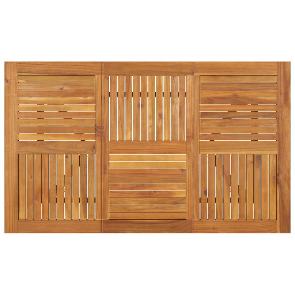 tömör akácfa kerti asztal 150 x 90 x 75 cm