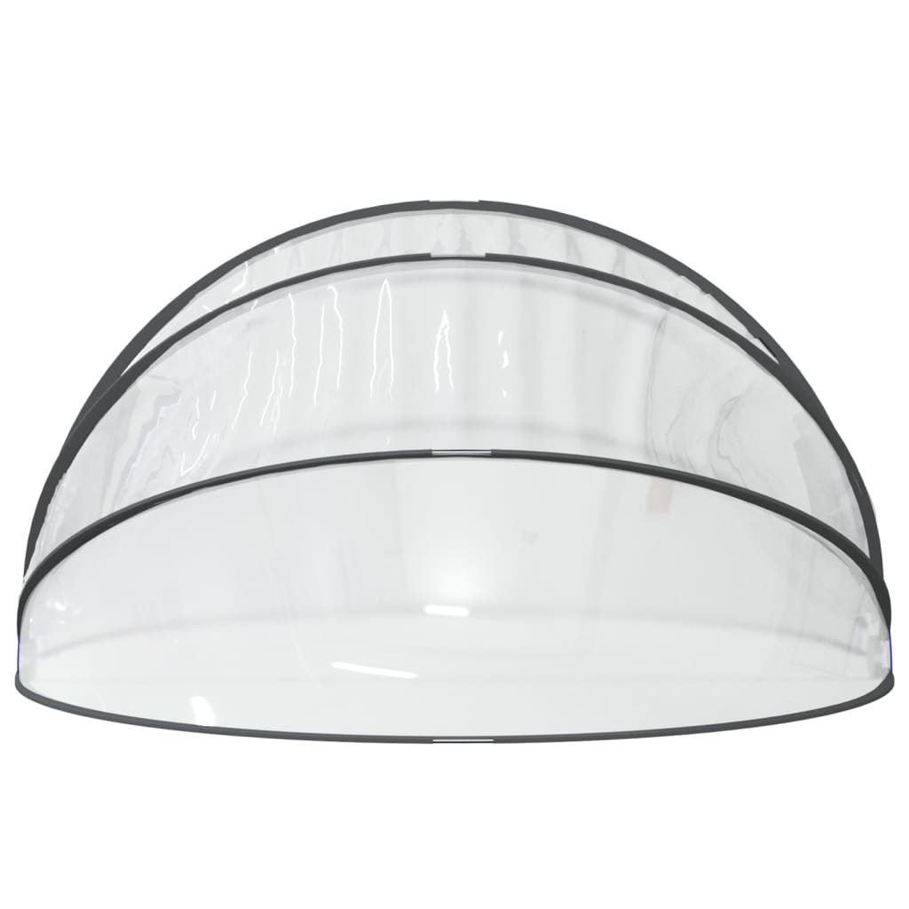 kerek PVC medencekupola 406x203 cm
