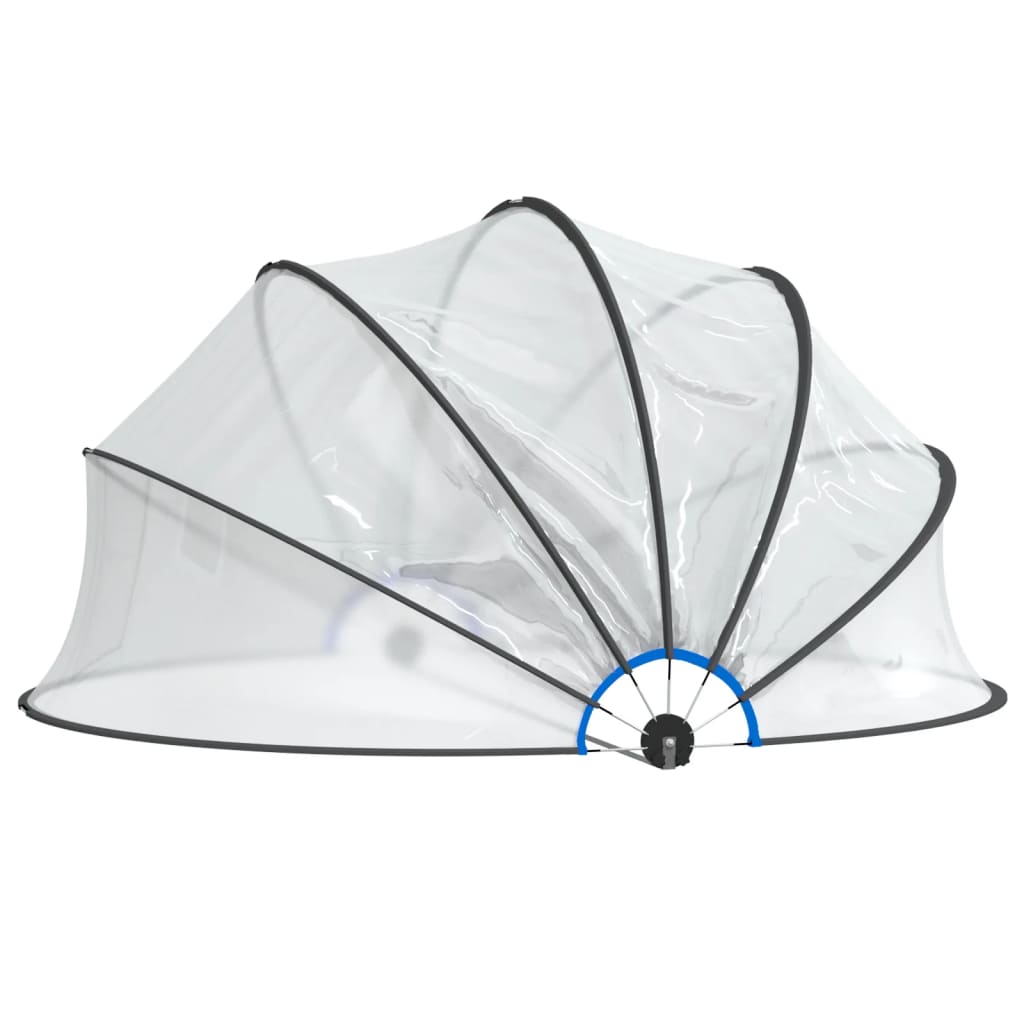 kerek PVC medencekupola 467x234 cm