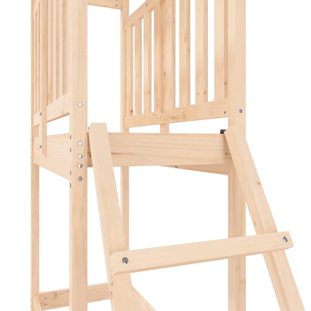tömör fenyőfa kültéri játszószett 53 x 110 x 214 cm